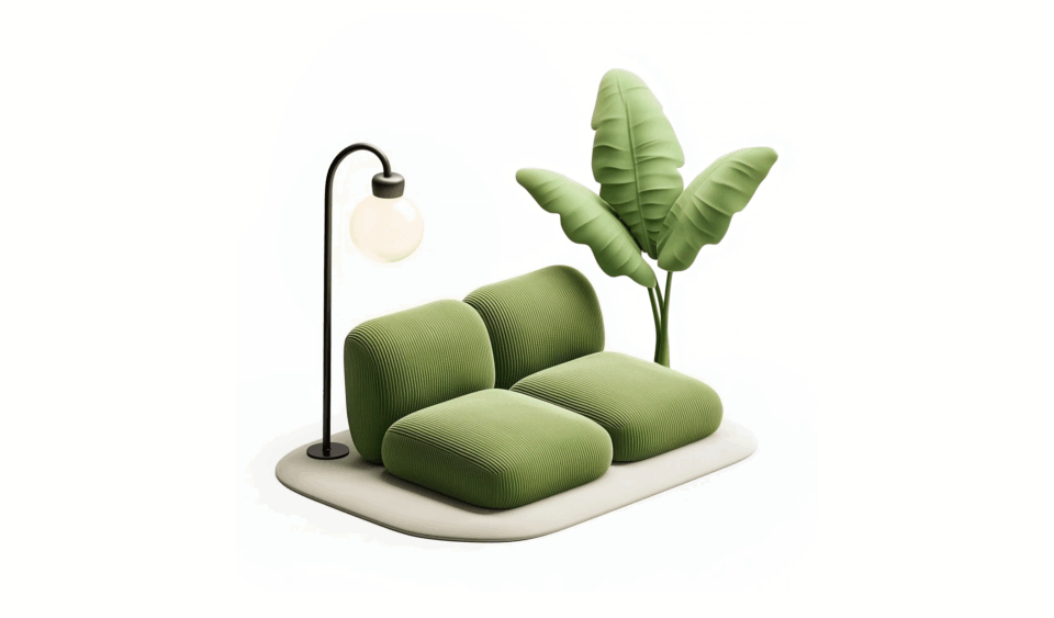 Wide couch